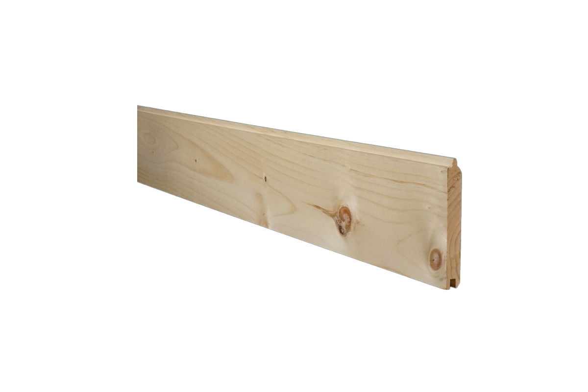 PREMIUM 1X6 PINE V-MATCH W/FLAT PRM168-16WP4/FLATEWP | Tongue