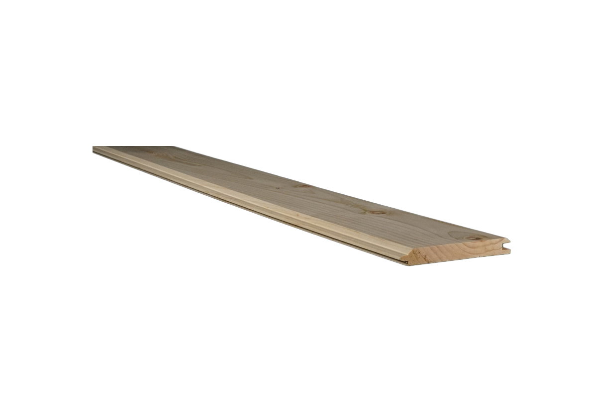 PREMIUM 1X6 PINE V-MATCH W/FLAT PRM168-16WP4/FLATEWP | Tongue