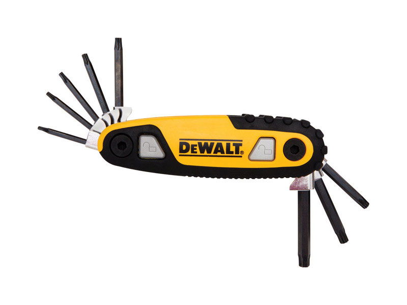 DEWALT FOLDING LOCKING HEX KEY SET SAE 8PC DWHT70262M Hex Key