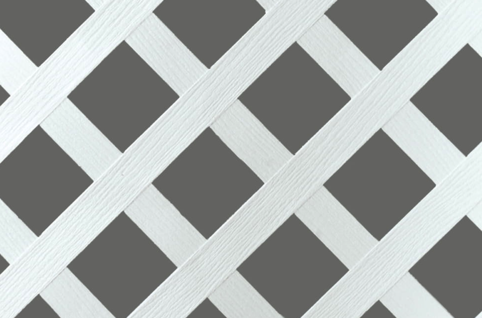 DECKORATORS PREMIUM DIAMOND 23/4" GRID TRADITIONAL 4'X8' LATTICE WHITE