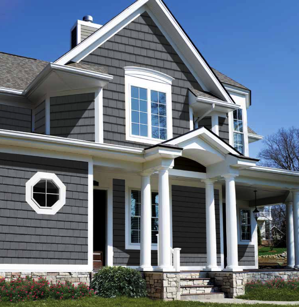 GRAYNE JCHANNEL 3/4"X7'5" CAPE GREY 258 ENGINEERED PVC 2546108