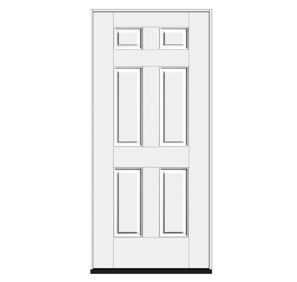 THERMATRU SMOOTH STAR S206 3/0 6/8 HL FS 69/16 LH BRUSHED NICKEL Stock Exterior Doors